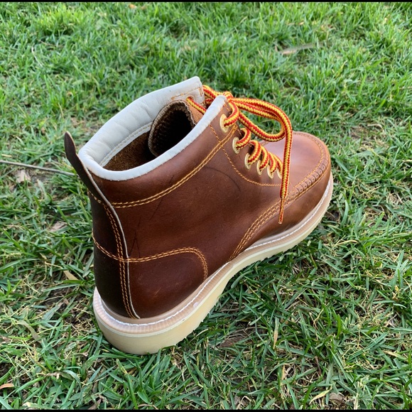 Men\'s Work Construction Boots lace-up Leather Strong Soles Bota Constricción main image 6